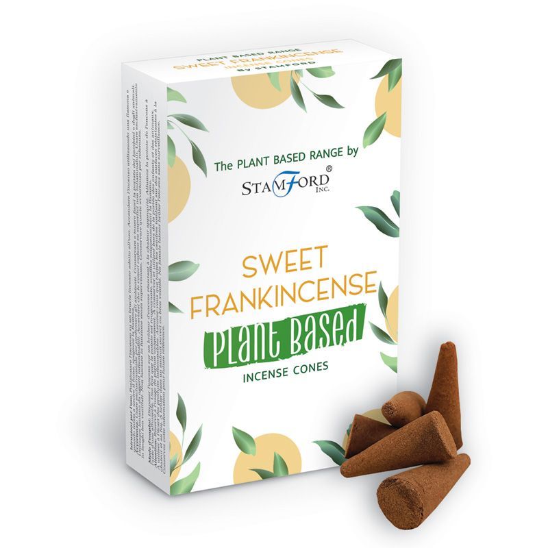 Stamford Plant Based Incense Cones - Sweet Frankincense, Pack of 12