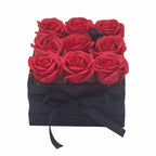 9 Red Soap Roses Square Gift Box – view 7