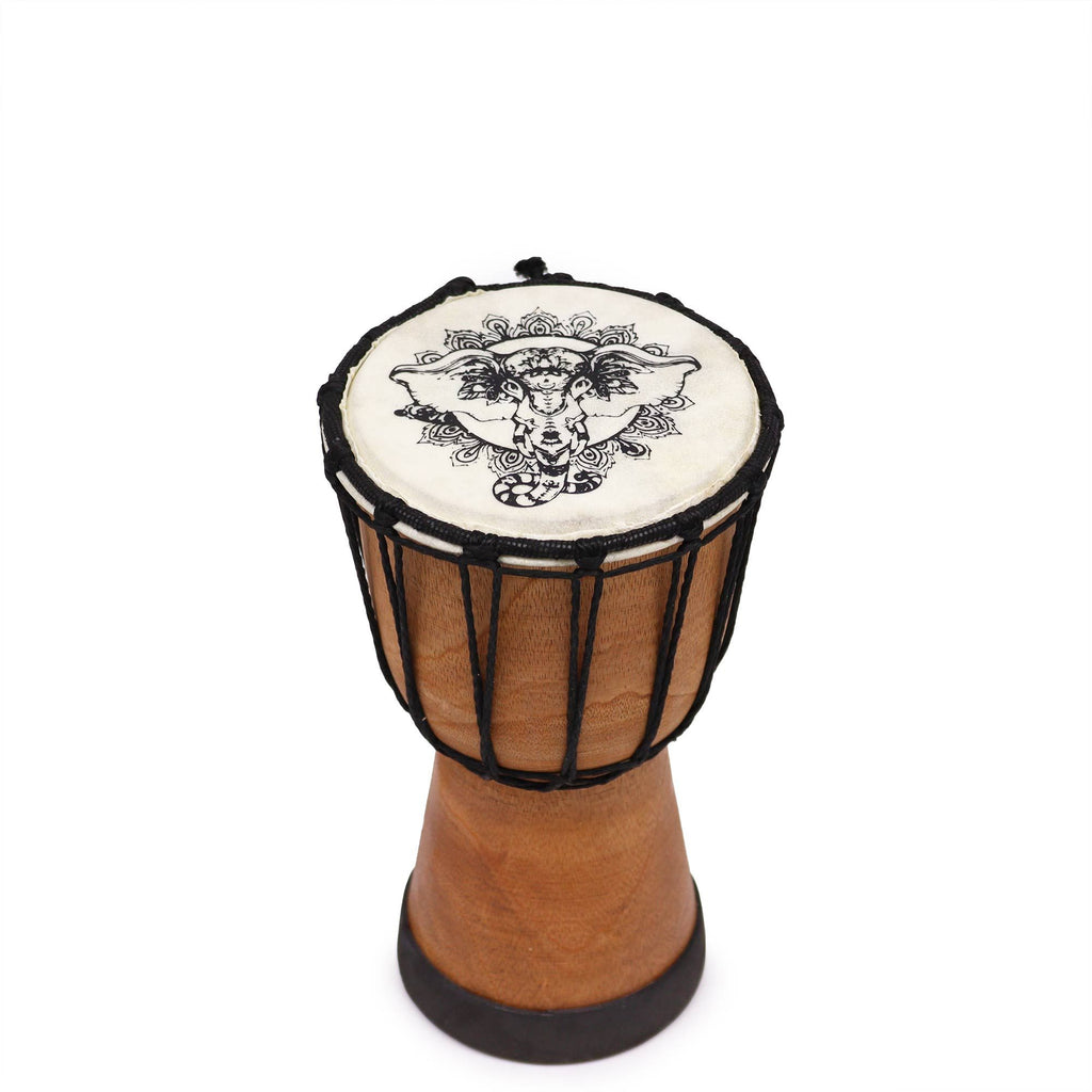 Elephant Wide Top Djembe Drum - 20cm – view 5