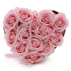 13 Pink Soap Roses Heart Gift Box – view 8
