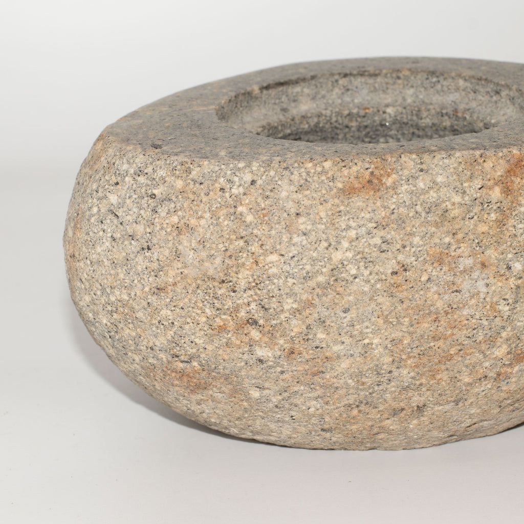 Natural Riverstone Grounding Pot - Large - approx 15x12cm – view 5