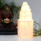 Natural Selenite Tower Lamp - 20 cm – view 4