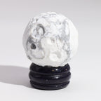 White Howlite Planet on Goldstone Stand - 40mm – view 7