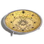 Triple Leg Enamelled Offering Plate - Hands and Sun