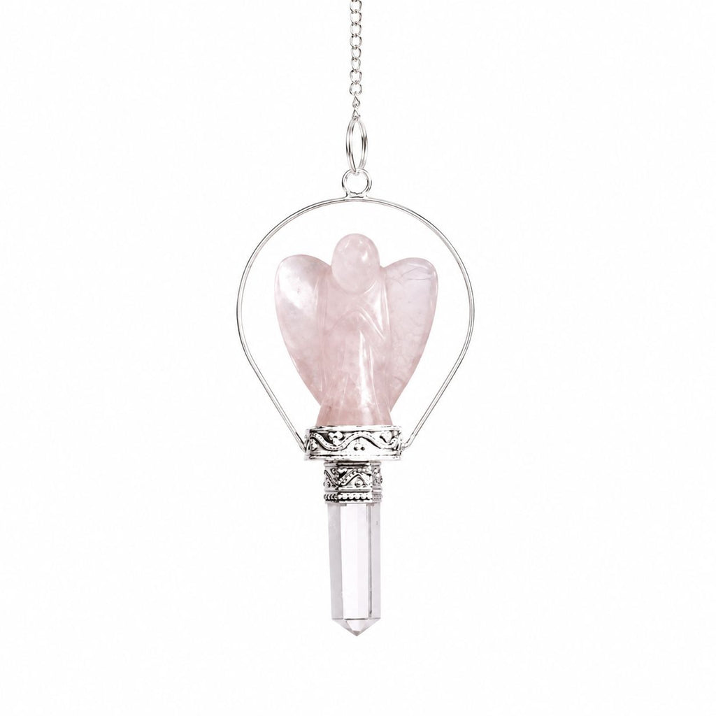 Angel Pendulum with Ring - Rose Quartz – view 2