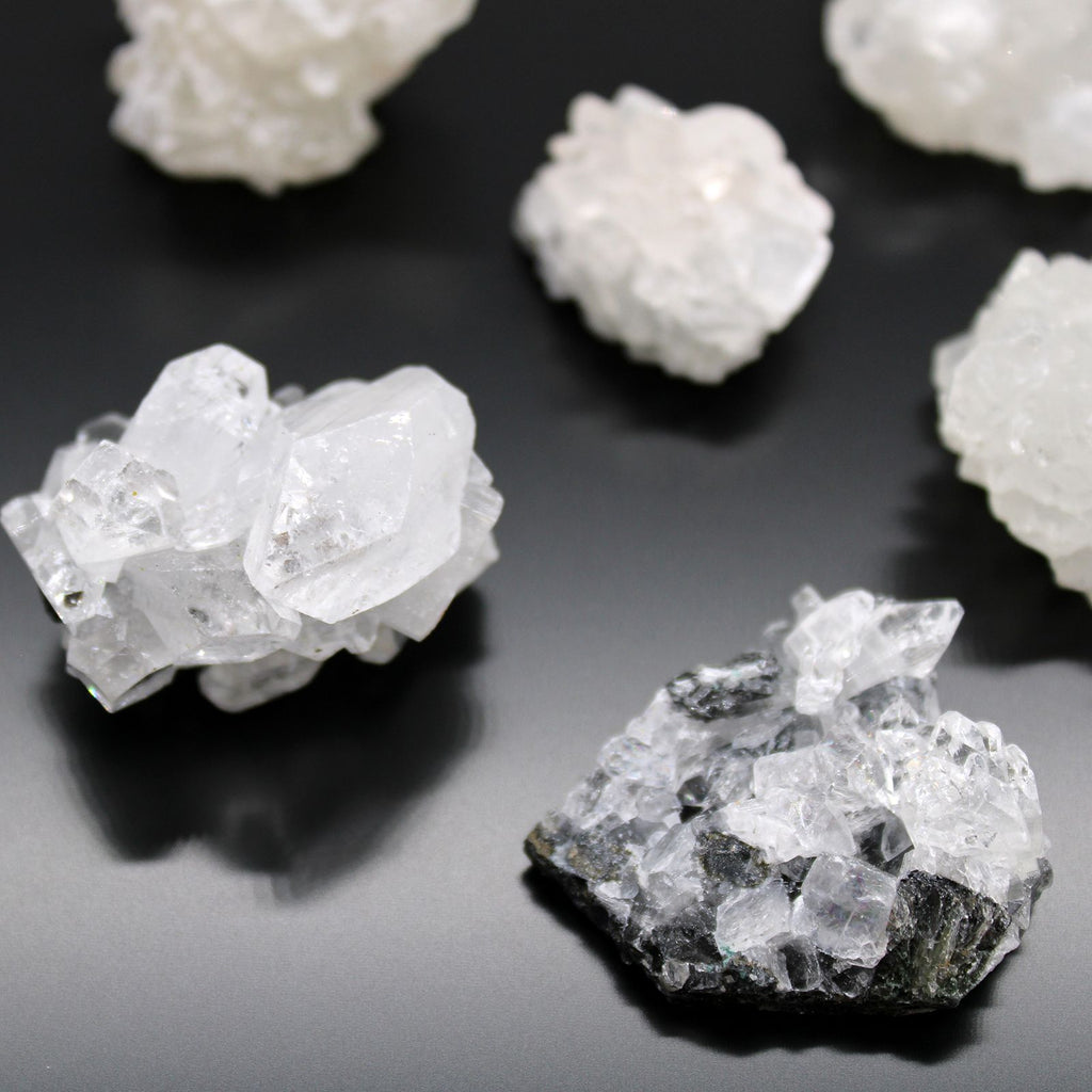 White Apophyllite Cluster Specimens 20-30mm, Set of 6 – view 8