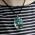 Tree of Life Pressed Flower Jewellery Set - Lavender