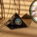 Small Orgonite Pyramid 5.5x4.5cm - Tree of Life, Black Tourmaline – view 3