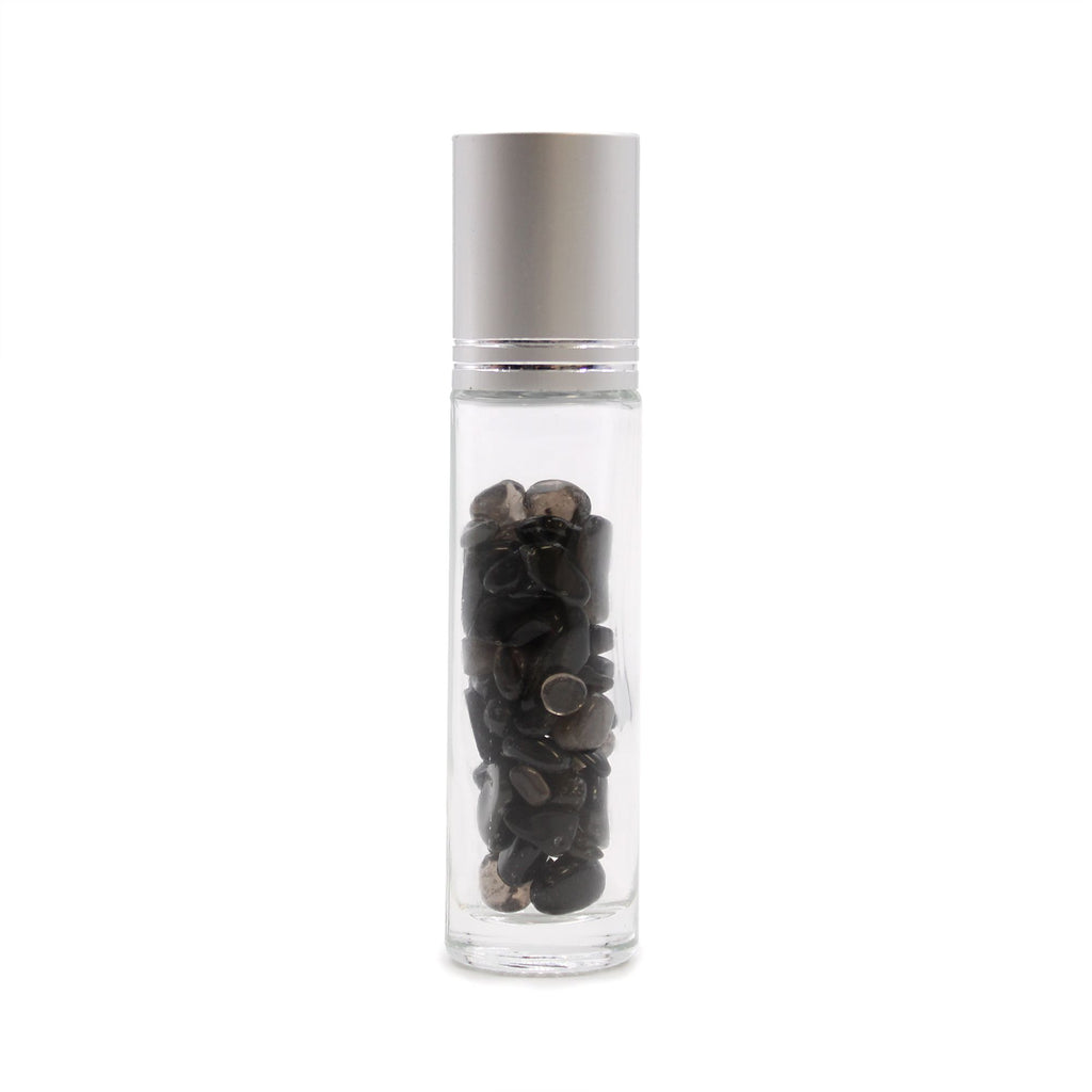 Black Tourmaline Roller Bottle with Silver Cap, 5ml – view 4