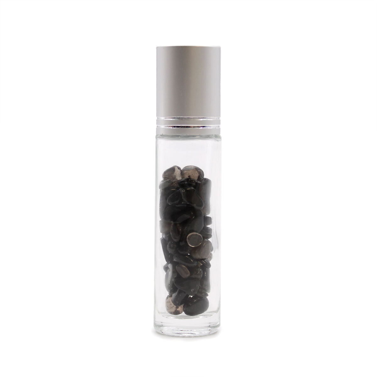 Black Tourmaline Roller Bottle with Silver Cap, 5ml – view 4