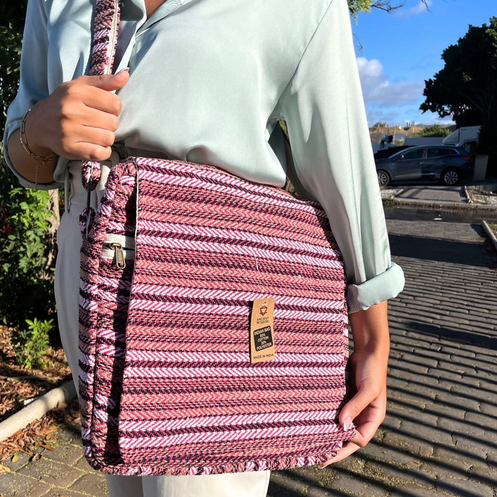 Soft Cotton Laptop Bag - Soft Pink – view 4