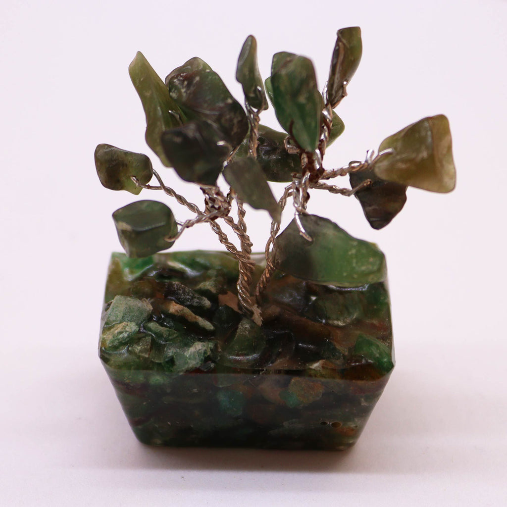 Mini Gemstone Tree on Orgonite Base, Green Aventurine – view 6