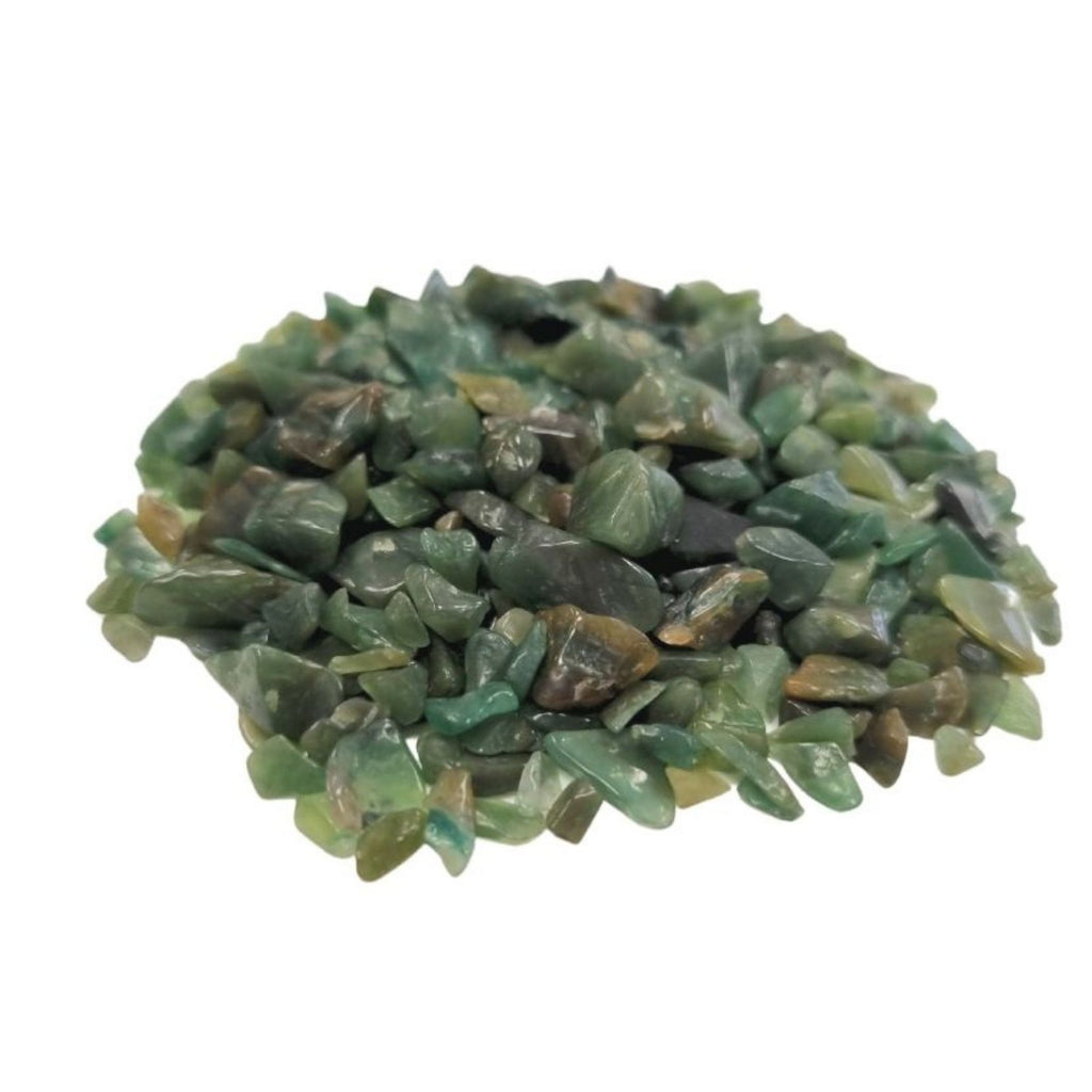 Green Aventurine Gemstone Chips - 1kg Bulk Pack