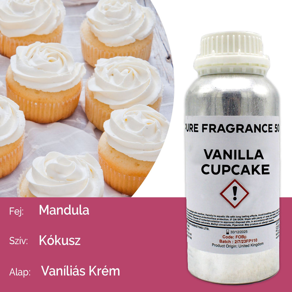Vanilla Cupcake Pure Fragrance Oil - 500ml – view 5
