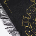 Ancient Witch Sun Face Pendulum Cloth - Black & Gold