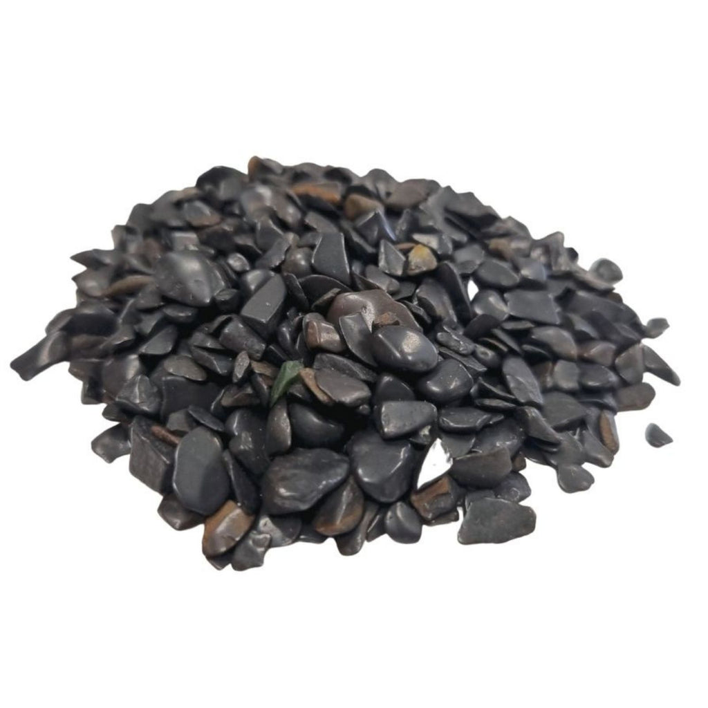 Black Tourmaline Gemstone Chips - 1kg Bulk Pack – view 4