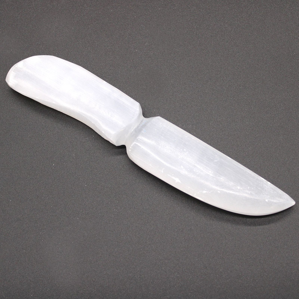 Selenite Ritual Knife, Classic Handle, 20cm – view 2