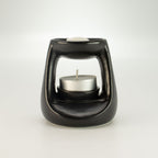 Ceramic Zen Oil Burner - Small Classic - Matt Black – view 4