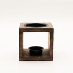 Square Mango Wood Oil Burner - Yin Yang – view 3