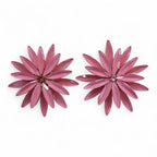 Soft Pink Vintage Glass Flowers Earrings – view 6