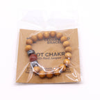 Cedarwood Root Chakra Bangle with Red Jasper – view 2