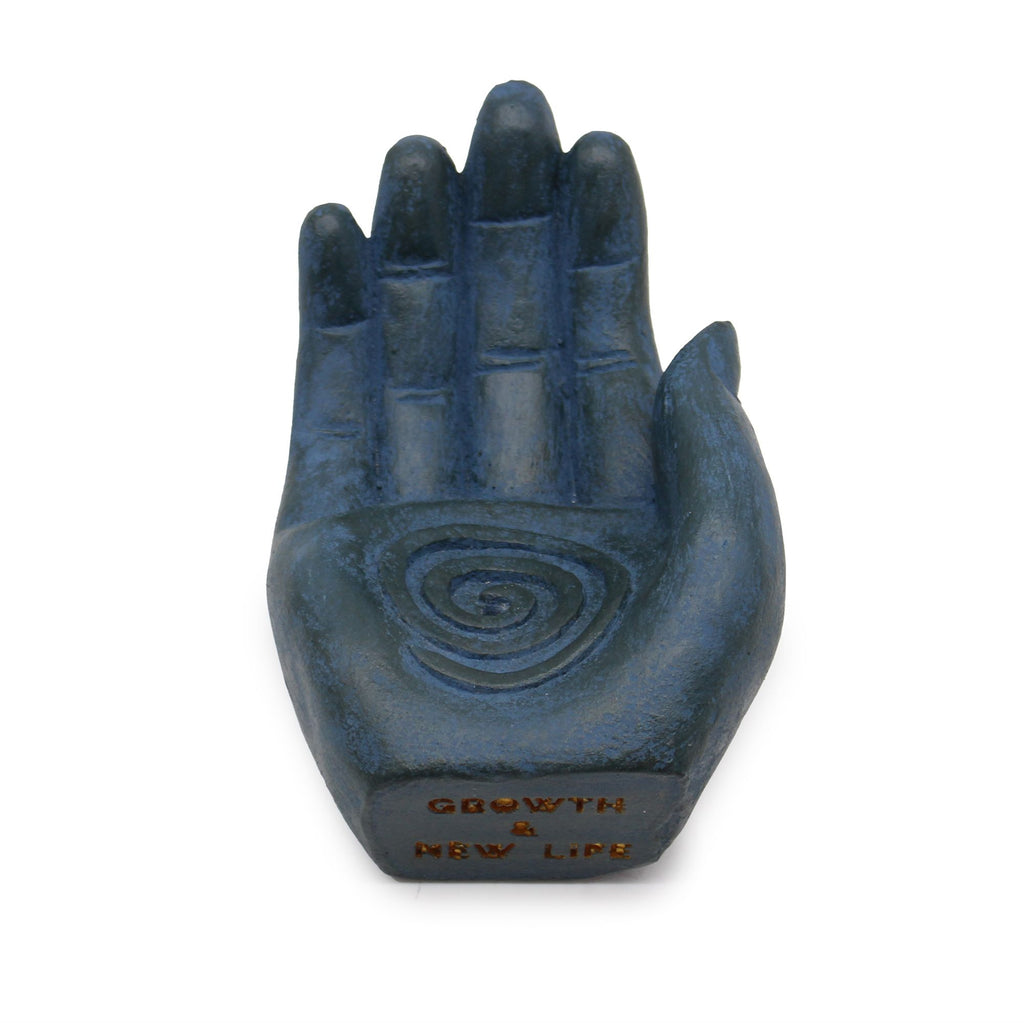 Fertility Hand Incense Burner in Blue