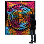 Double Cotton Bedspread & Wall Hanging - Hamsa 230x200cm – view 2