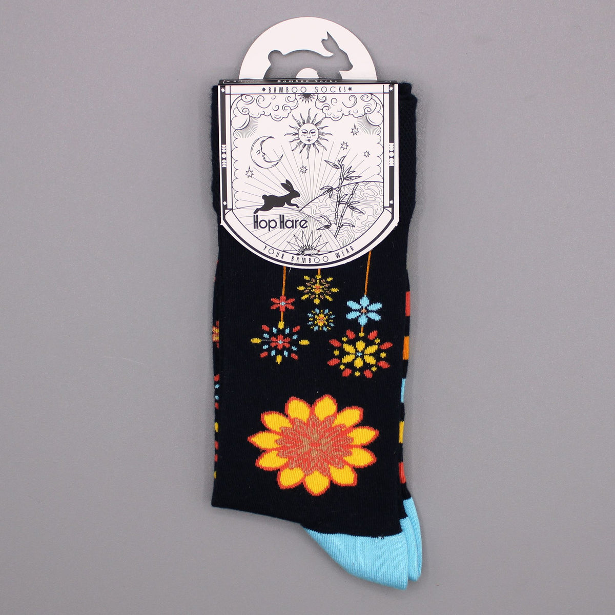 Hop Hare Bamboo Socks Mandala Flowers Print (36-40)