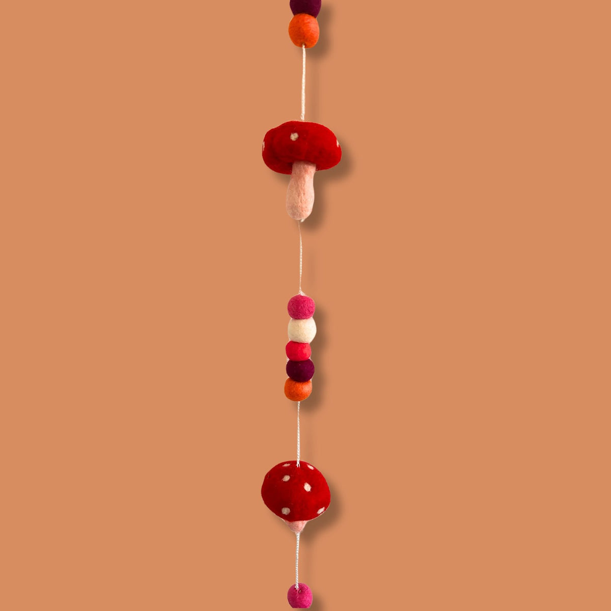 Felt Wall Hanging 110cm - Redtop Mushrooms – view 2