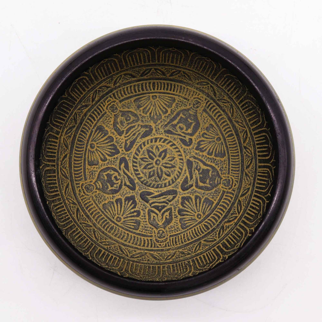 Earth Powder Singing Bowl - Mantra Five Buddha (16cm) – view 2
