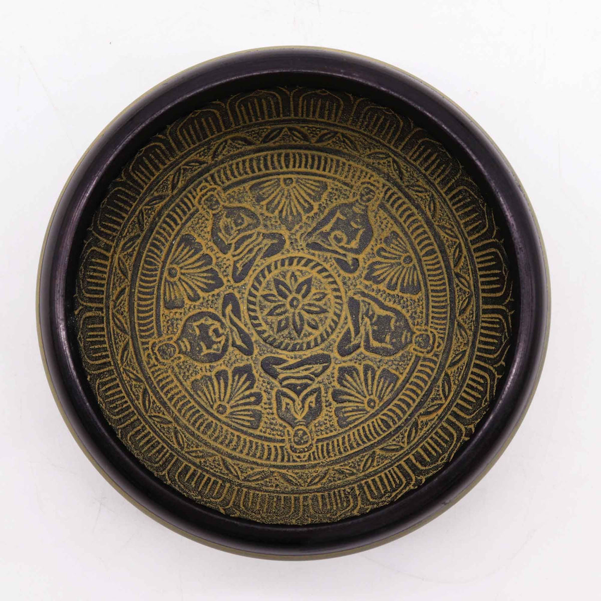 Earth Powder Singing Bowl - Mantra Five Buddha (16cm) – view 2