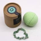 Green Aventurine Gemstone Bracelet Bath Bomb – view 2