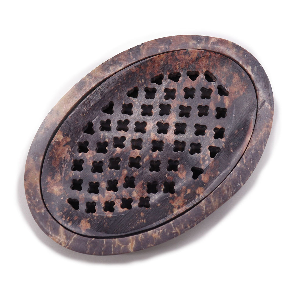 Soapstone Soap Dish & Drainer, Oval