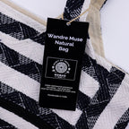Atlas Nomad Navy Jacquard Tote Bag 35x35cm – view 9