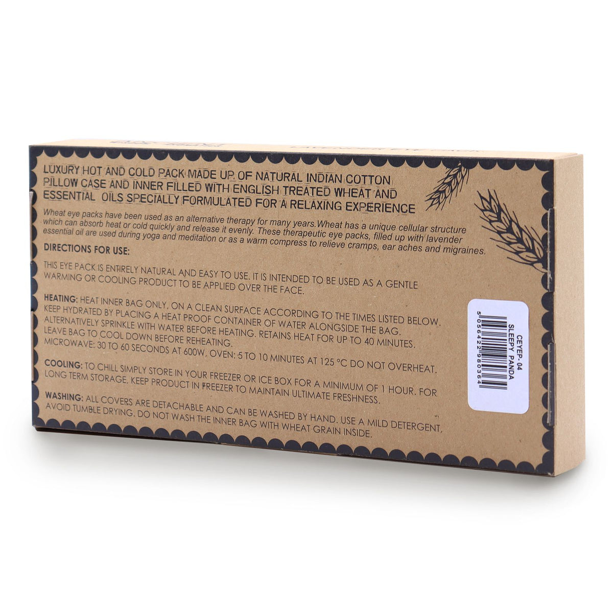 Lavender Eye Pillow with Gift Box - Sleepy Panda Print – view 2