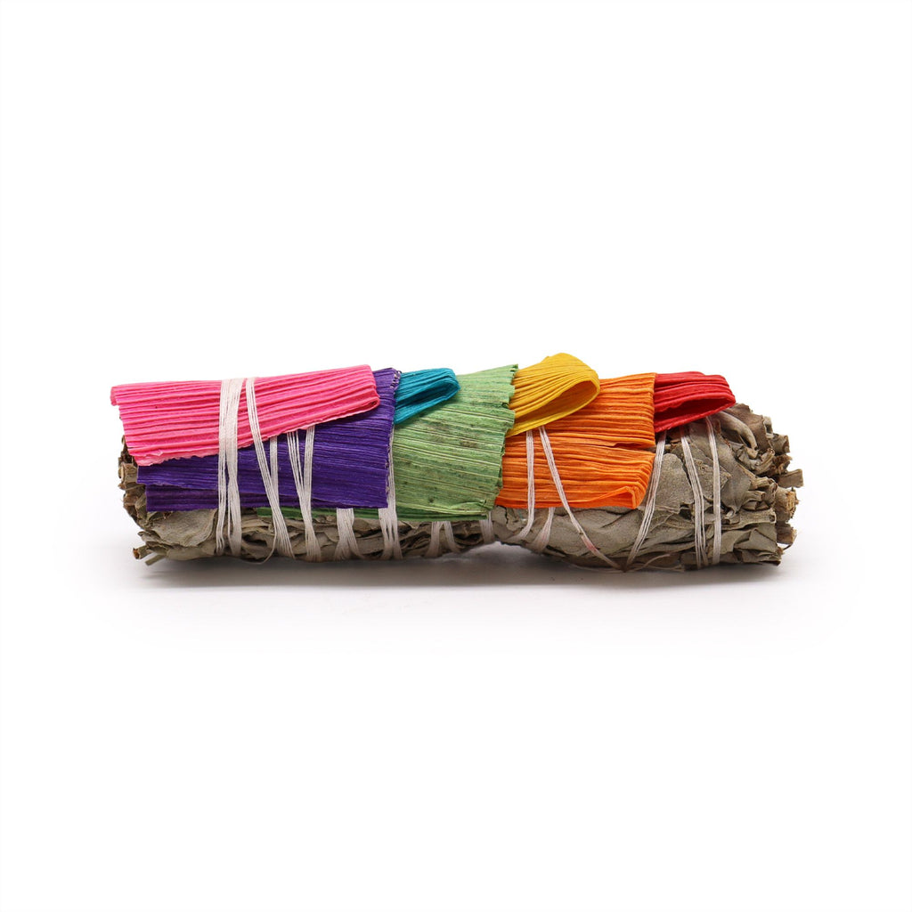 White Sage & 7 Corn Leaves Smudge Stick 10 cm – view 2
