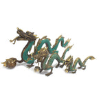Brass Dragon with Pearl Statue – 20 cm – view 3
