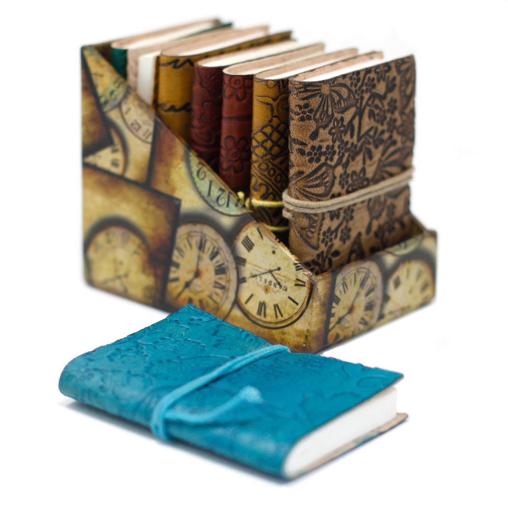 Mini Assorted Leather Notebook – 10x7.5 cm – view 3