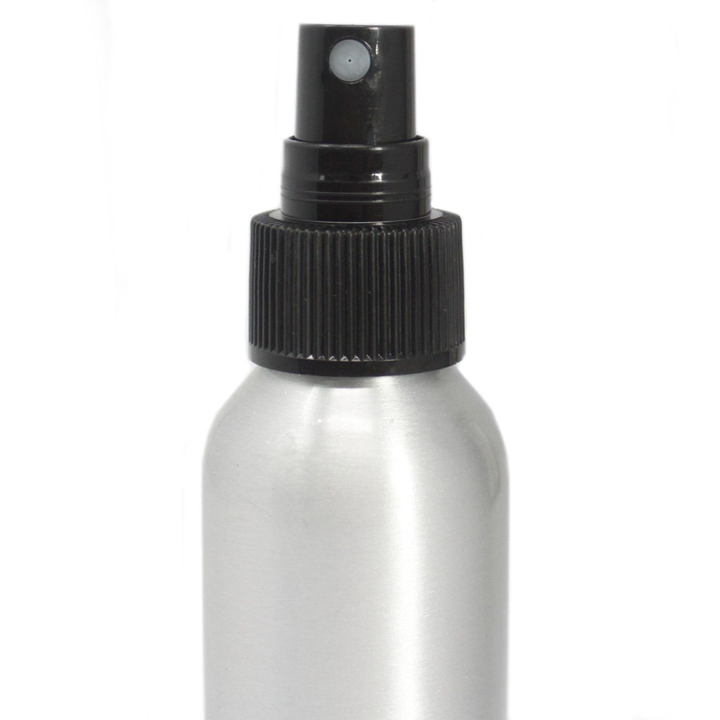 Aluminium Bottle 100ml with Black Spray Top – view 2