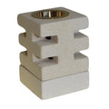 Sandstone Oil Burner - Abstract Cut Design