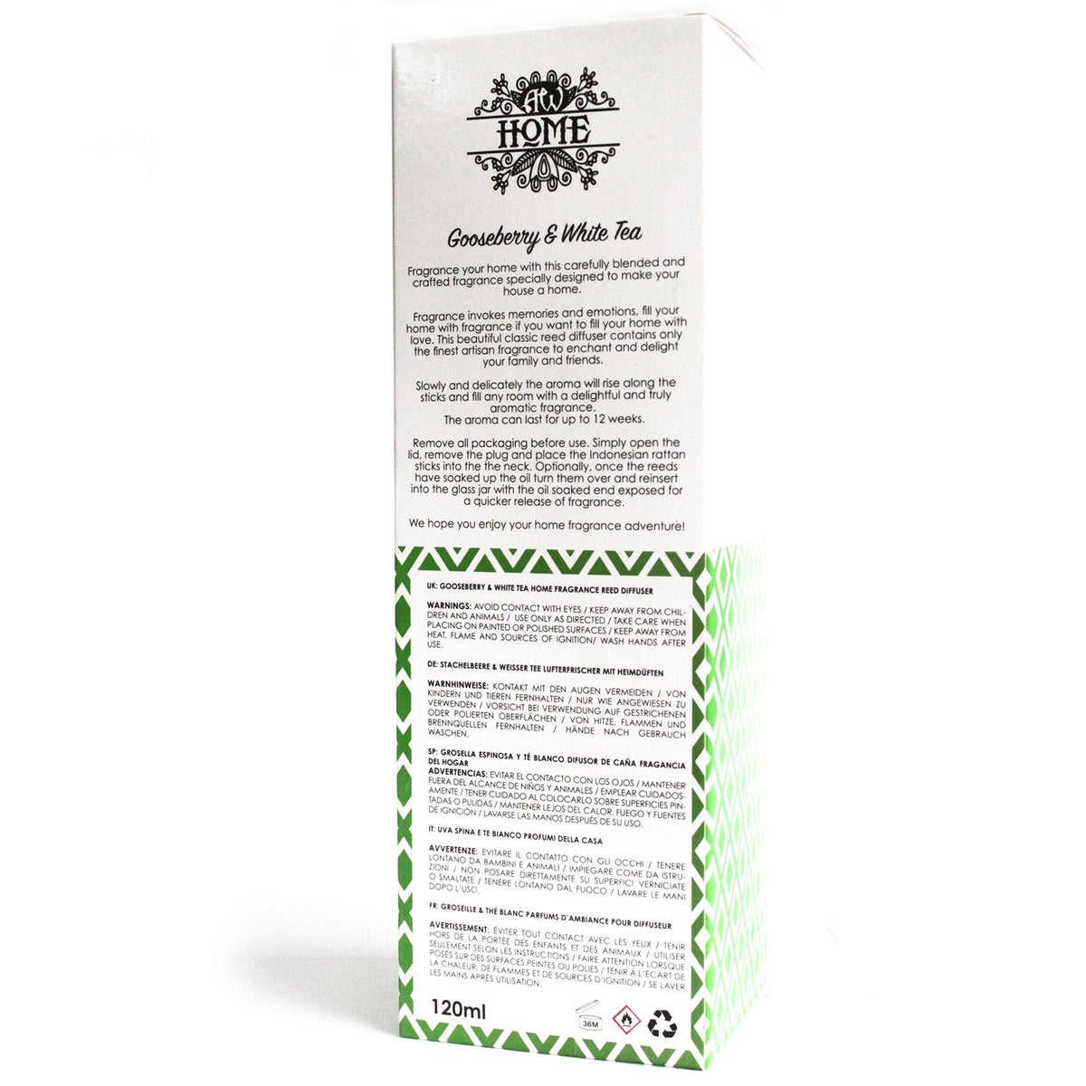 120ml Reed Diffuser - Gooseberry & White Tea – view 5