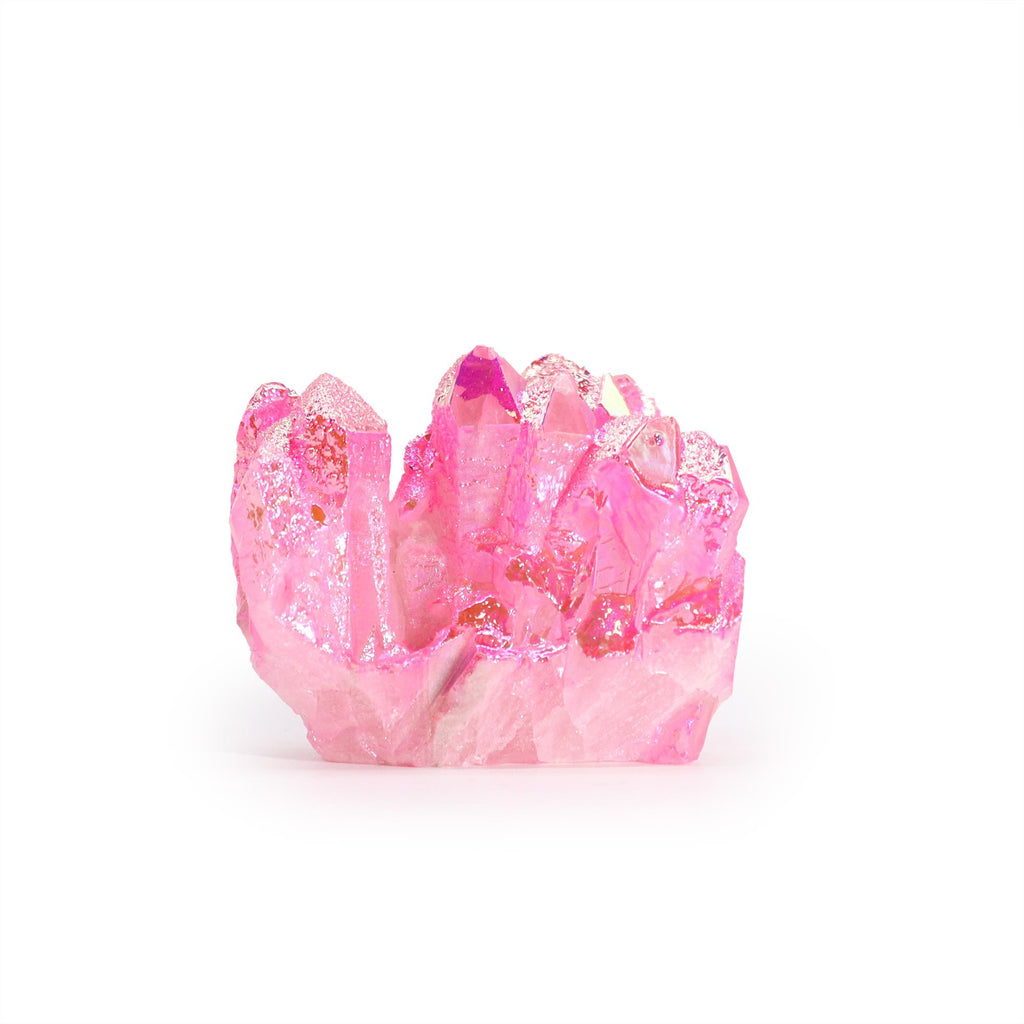 Aura Rose Halo Quartz Cluster, approx 100-150g 7-10cm – view 3