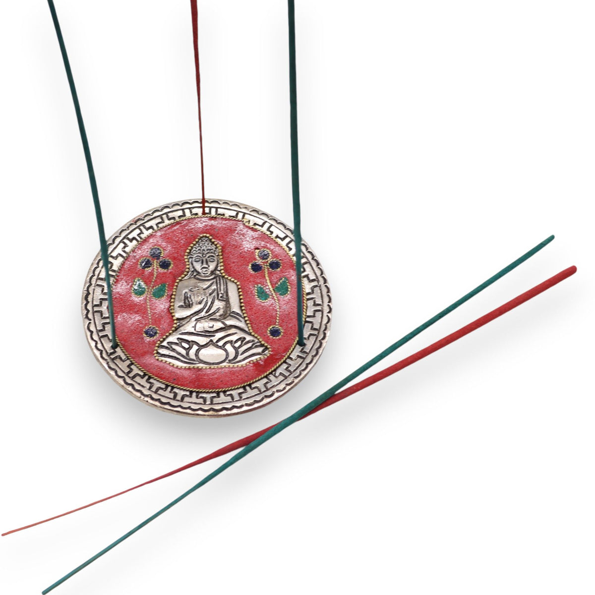 Red Buddha Incense Stick Holder 10cm – view 2
