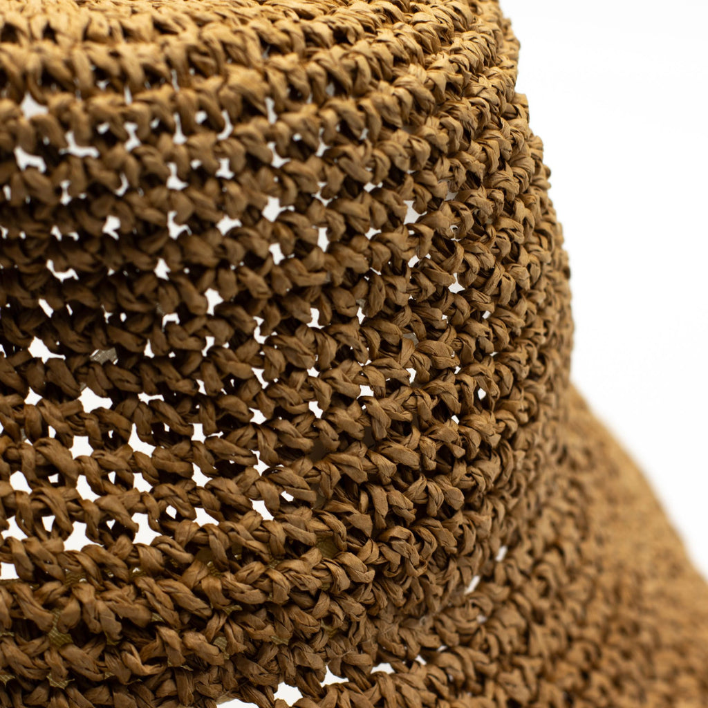 Nomad Sari Floppy Straw Sun Hat - Natural Coffee – view 5