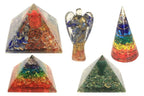 Orgonite Pyramid - Turquoise and Black Tourmaline - 70mm – view 3