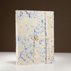 Lokta Blue Cotton Fleck Notebook – Large, Bookmark – view 2