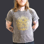 Nomad Sari Stonewashed T-Shirt - Hamsa - Dark Grey - Large – view 2