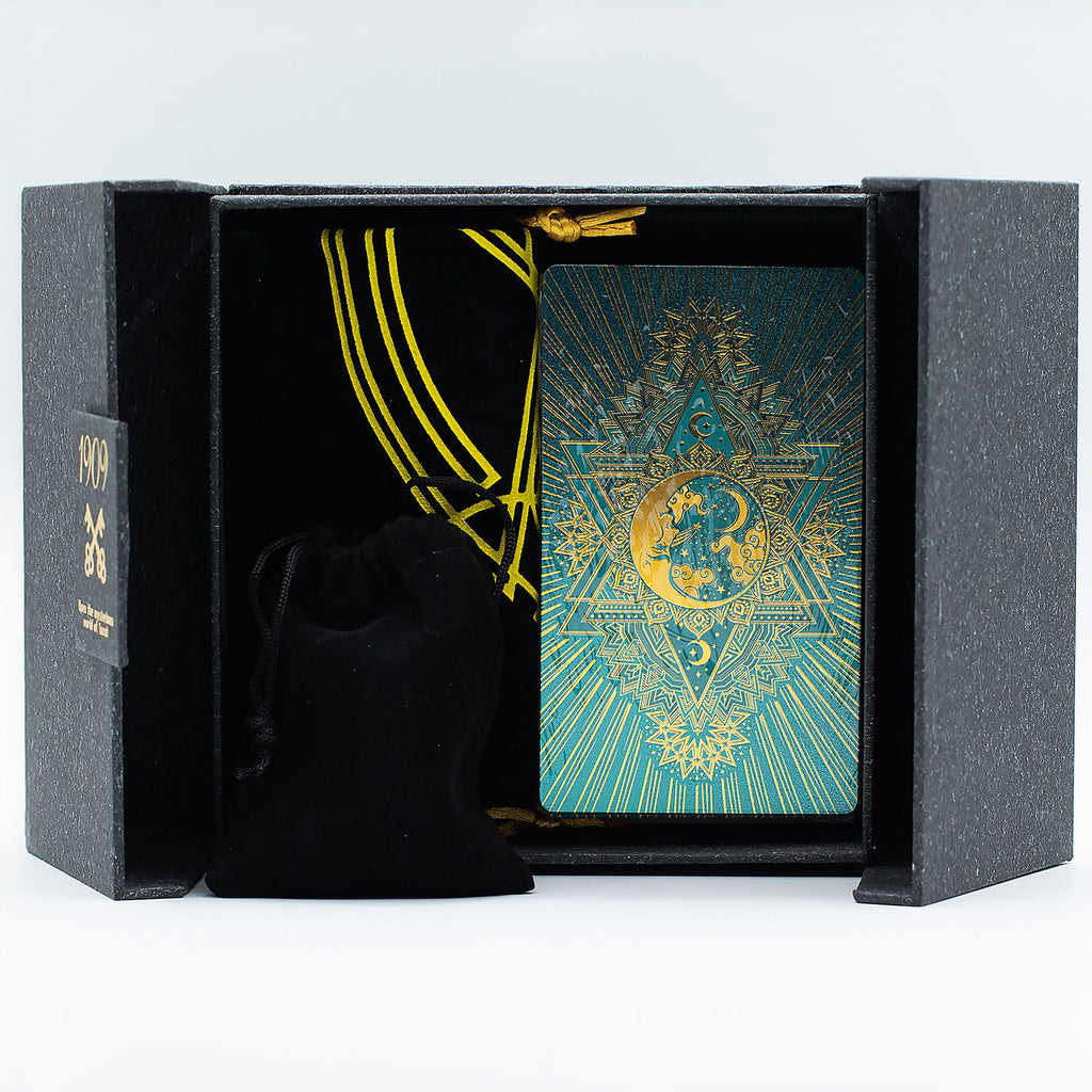 Gold and Turquoise Foil Tarot Card Gift Set – view 4