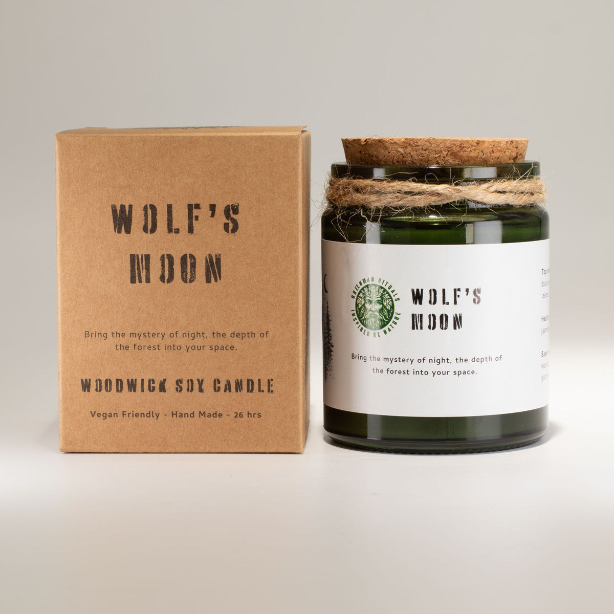 Greenman Woodwick Soy Candle - Wolf's Moon – view 8