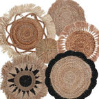 Set of Six Grey Wall Art Discs, 104 cm – view 5